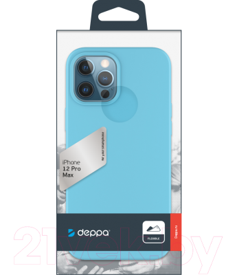 Чехол-накладка Deppa Gel Color для iPhone 12 Pro Max (мятный)