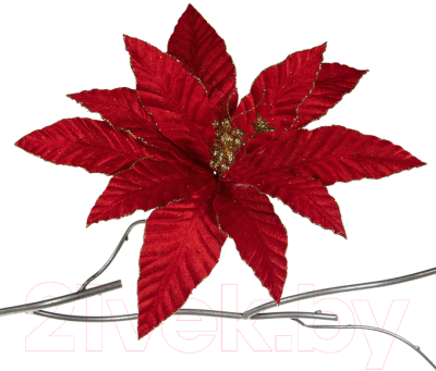 Искусственный цветок Goodwill Пуансеттия красная / FL 18128
