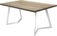 Обеденный стол Buro7 Уиллис Классика 180x80x74 (дуб беленый/белый) - 