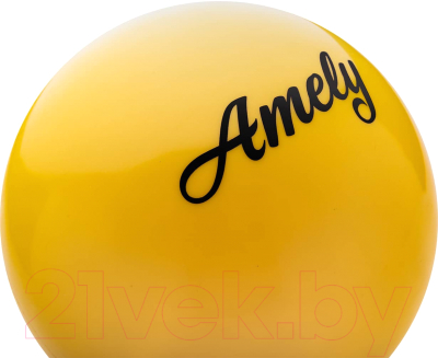 Мяч для художественной гимнастики Amely AGB-101 (15см, желтый)