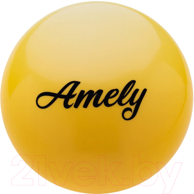 Мяч для художественной гимнастики Amely AGB-101 (15см, желтый)