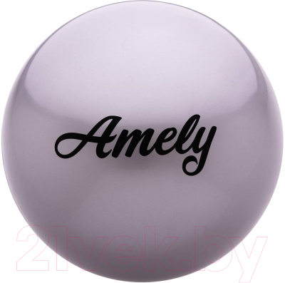 Мяч для художественной гимнастики Amely AGB-101 (19см, серый)