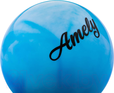 Мяч для художественной гимнастики Amely AGB-101 (15см, синий/белый)
