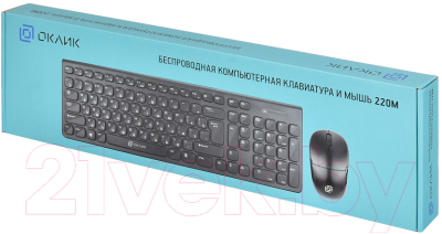 Клавиатура+мышь Oklick 220M