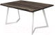 Обеденный стол Buro7 Уиллис с обзолом 180x80x74 (дуб мореный/белый) - 