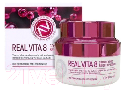 Крем для лица Enough Real Vita 8 Complex Pro Bright Up Cream (50мл)
