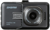 Автомобильный видеорегистратор Digma FreeDrive 108 Dual (черный) - 