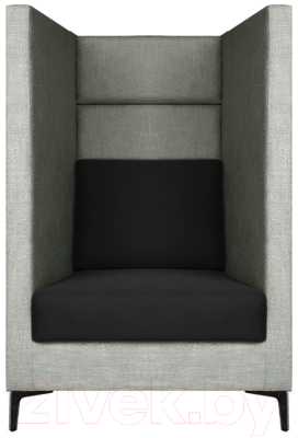 Кресло мягкое Brioli Дирк (J20-J22/серый/черные вставки)