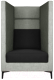 Кресло мягкое Brioli Дирк (J20-J22/серый/черные вставки) - 