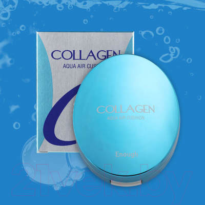 Кушон Enough Collagen Aqua Air Cushion тон 21
