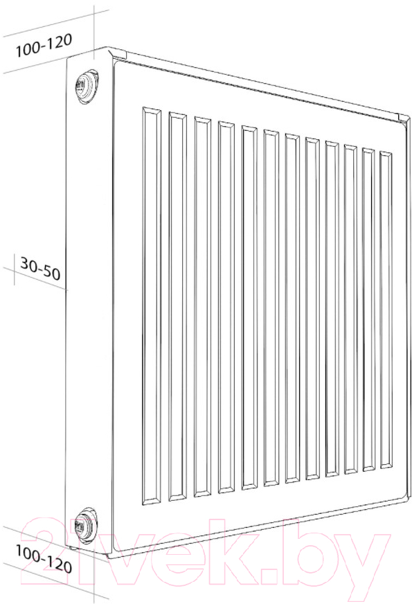 Радиатор стальной Royal Thermo Compact C22-500-1000