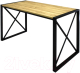 Обеденный стол Buro7 Лофт Классика 110x60x75 (дуб натуральный/черный) - 