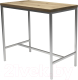Обеденный стол Buro7 Большой Классика 118x64x106 (дуб беленый/серебристый) - 