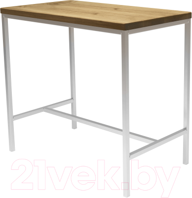 Обеденный стол Buro7 Большой Классика 118x64x106 (дуб натуральный/белый)