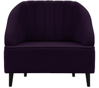 Кресло мягкое Brioli Донато (В40/фиолетовый) - 