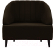 Кресло мягкое Brioli Донато (В74/коричневый) - 