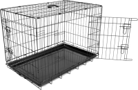 Клетка для животных Duvo Plus Pet Kennel 780/384/DV (черный) - 