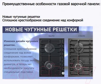 Газовая варочная панель Maunfeld EGHE.64.63CB2/G