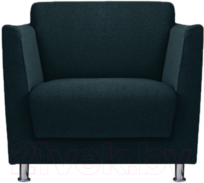 Кресло мягкое Brioli Куно (J17/темно-синий)