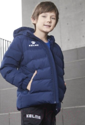 Куртка детская Kelme Padding Jacket Kid / 3893421-416 (р.140, темно-синий)