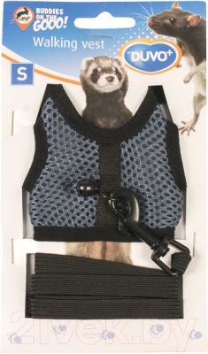Шлея-жилетка для животных Duvo Plus Walking Vest / 1717083/DV (S, синий)