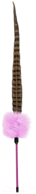Игрушка для кошек EBI Дразнилка с пером фазана Ted / 408-430422 (розовый)