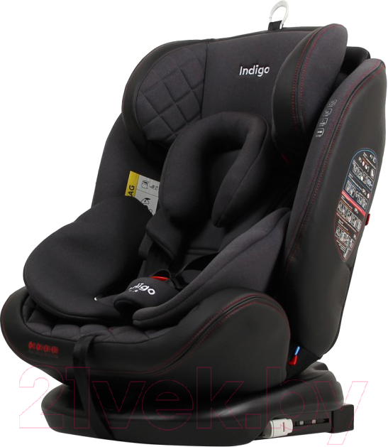 Автокресло INDIGO Aero Isofix ST-3 (черный/красный)