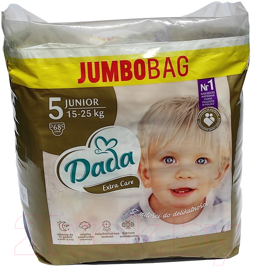 Подгузники детские Dada Extra Care Junior 5 Jumbo Bag (68шт)