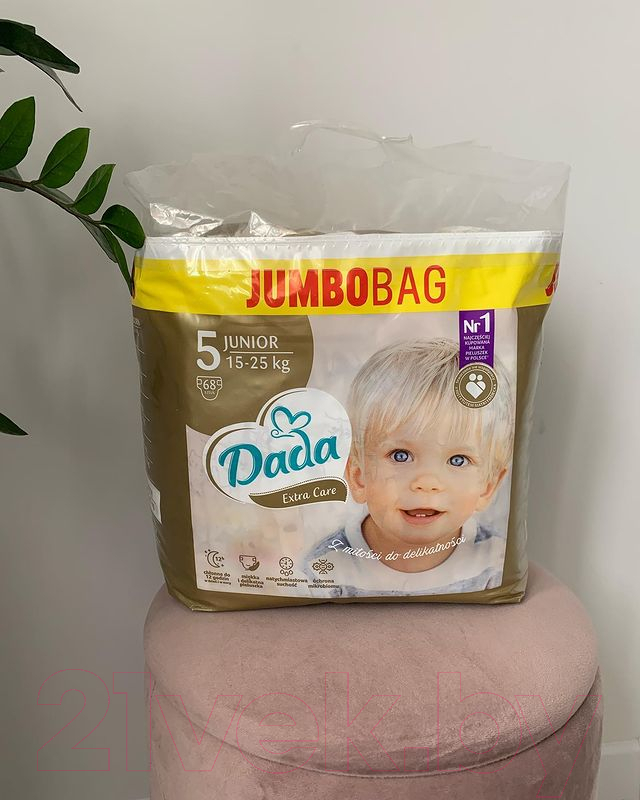 Подгузники детские Dada Extra Care Junior 5 Jumbo Bag (68шт)