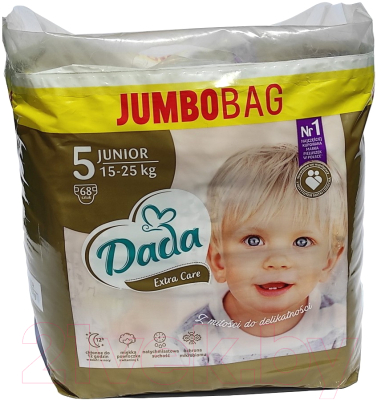 Подгузники детские Dada Extra Care Junior 5 Jumbo Bag (68шт)