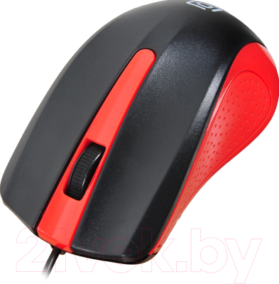 Мышь Oklick 225M (черный/красный)