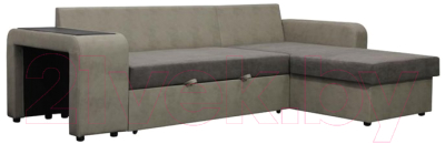 Комплект мягкой мебели Комфорт-S Феликс с двумя банкетками (верона 05/нубук грей)