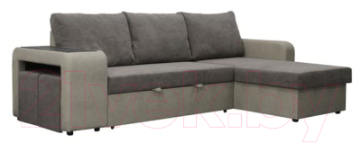 Комплект мягкой мебели Комфорт-S Феликс с двумя банкетками (верона 05/нубук грей)