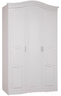 Шкаф Комфорт-S Гертруда M2 3-х дверный (белая лиственница/ясень жемчужный)