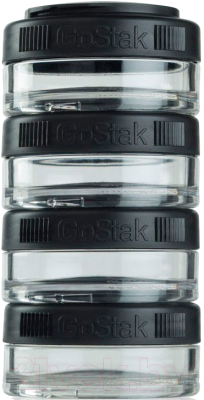 Набор контейнеров Blender Bottle GoStak Tritan / BB-G40-BLACK (черный)