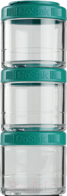 Набор контейнеров Blender Bottle GoStak Tritan / BB-G100-TEAL (морской голубой)