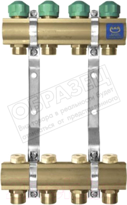 Изображение товара Коллекторная группа отопления KAN-therm С профилем 1" серия 71A 9 326x450x80 / 1346160018