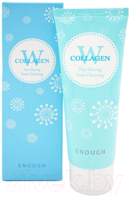 Пенка для умывания Enough W Collagen Pure Shining Foam Cleansing (100мл)