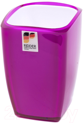 Стакан для зубной щетки и пасты Ridder Neon Purple 22020113