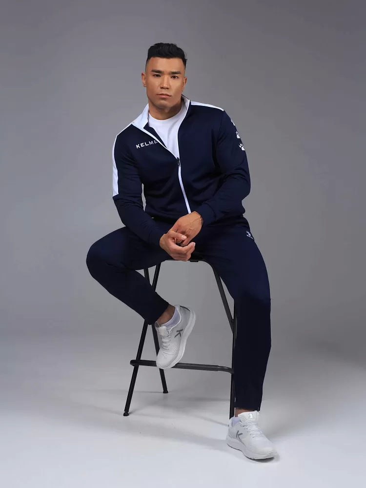 Спортивный костюм Kelme Tracksuit / 3771200-424 (S, темно-синий) — фото 3