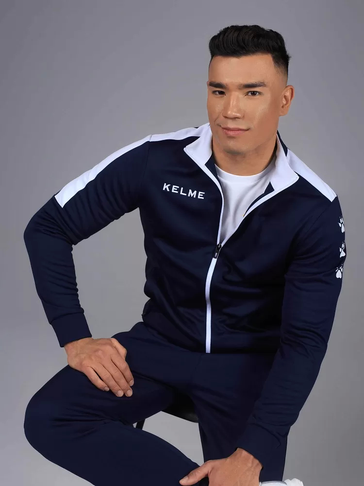 Спортивный костюм Kelme Tracksuit / 3771200-424 (S, темно-синий) — фото 4