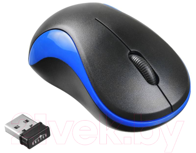 Мышь Oklick 605SW (черный/синий)