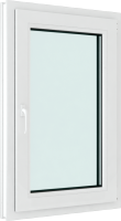 Окно ПВХ Rehau Elementis Kale Одностворчатое поворотно-откидное правое 3 стекла (1000x800x70) - 