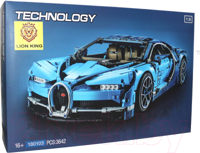 

Конструктор Lion King, Technic Bugatti Chiron Бугатти Шерон синий / 180103