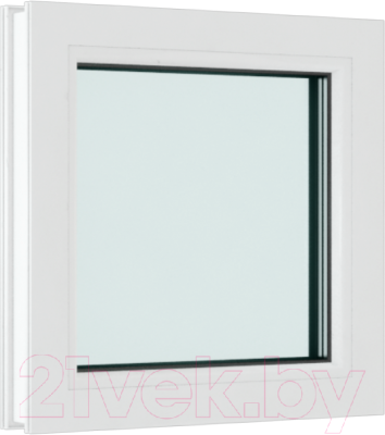 Окно ПВХ Rehau Одностворчатое глухое 3 стекла (600x500x70)