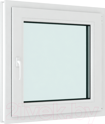 Окно ПВХ Rehau Elementis Kale Одностворчатое поворотно-откидное правое 2 стекла (700x700x60)
