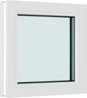 Окно ПВХ Rehau Одностворчатое глухое 2 стекла (700x700x60) - 