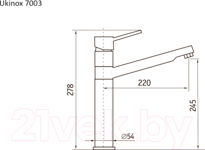 Смеситель Ukinox 7003 CR