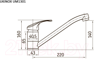 Смеситель Ukinox UM1301 CR