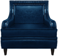 Кресло мягкое Brioli Луи (L18/синий) - 